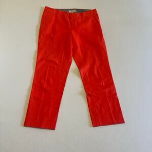 Banana Republic | Hampton Fit Crimson Poppy Orange Crop Pants - 6